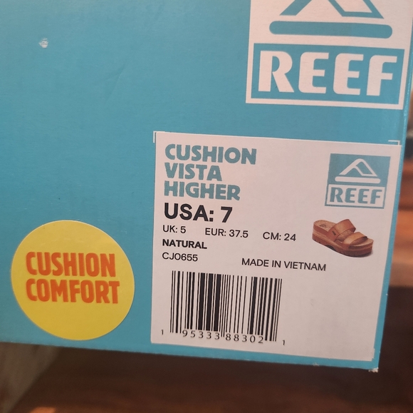 Reef Cushion Vista Higher Sandals Size 7 - Picture 4 of 6